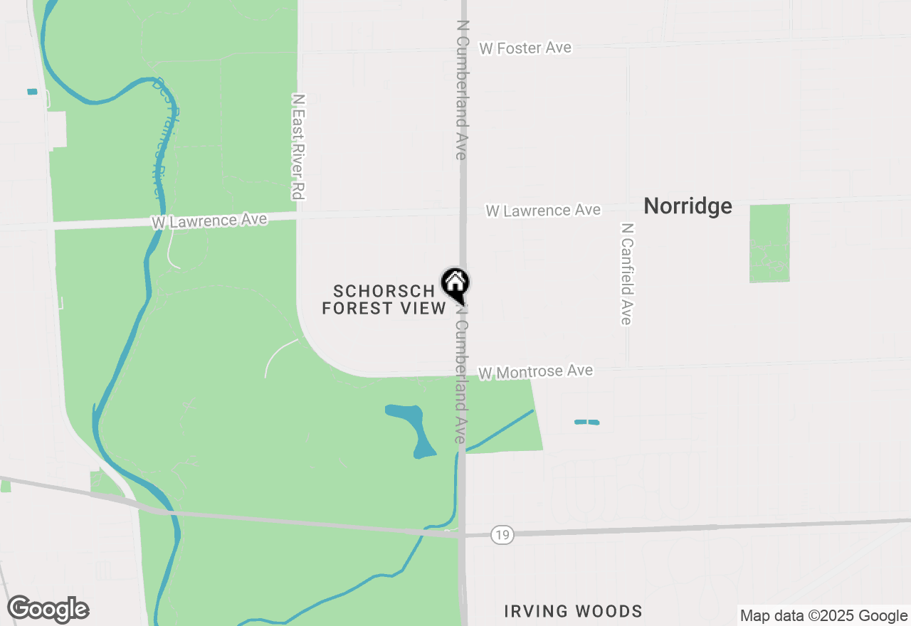 Map of 4534 N Cumberland Avenue #101, Chicago, IL 60656