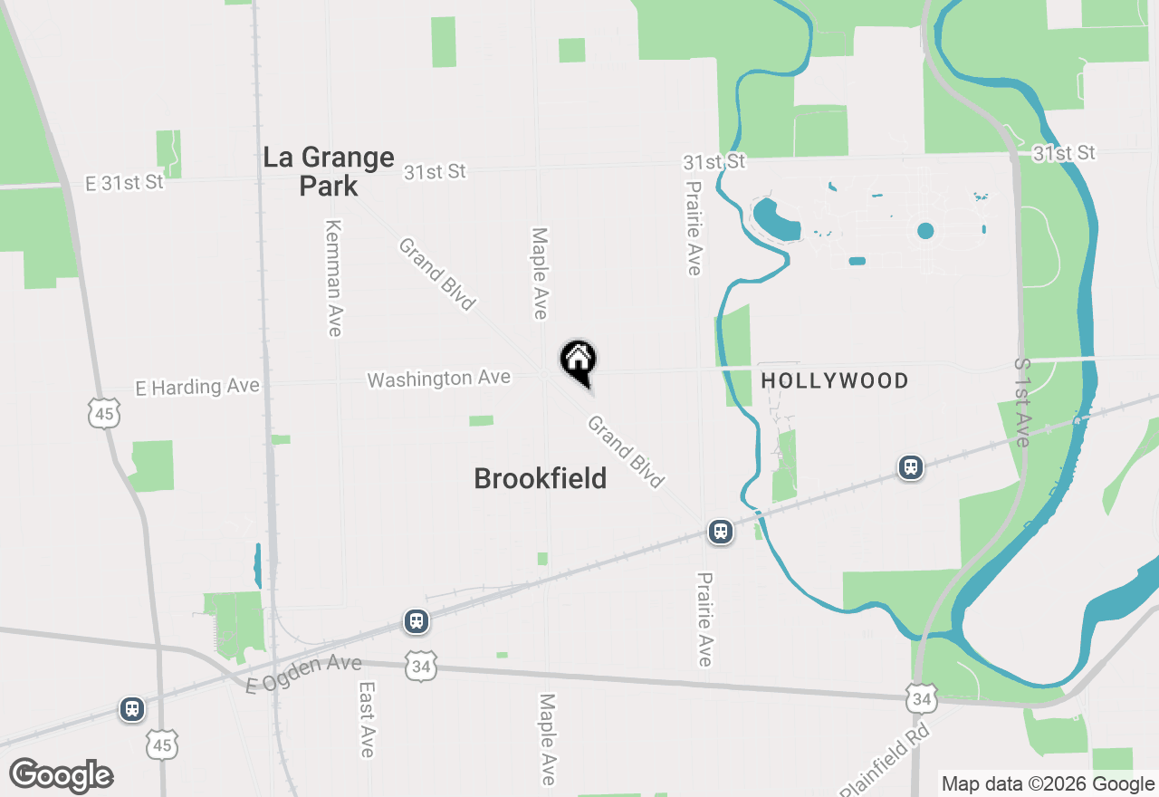 Map of 3533 Grand Boulevard, Brookfield, IL 60513