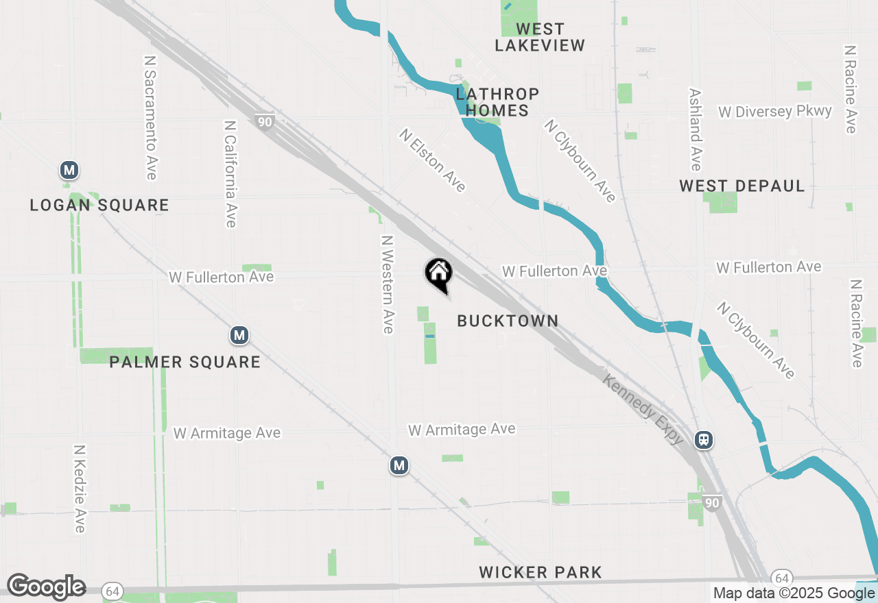 Map of 2246 W Belden Avenue #1F, Chicago, IL 60647