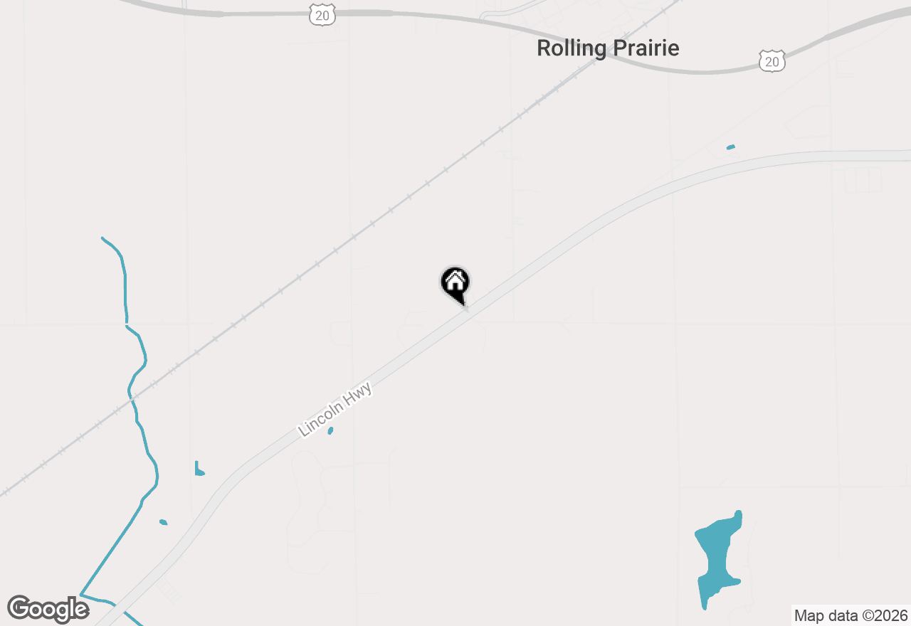 Map of 3803 E State Road 2, Rolling Prairie, IN 46371