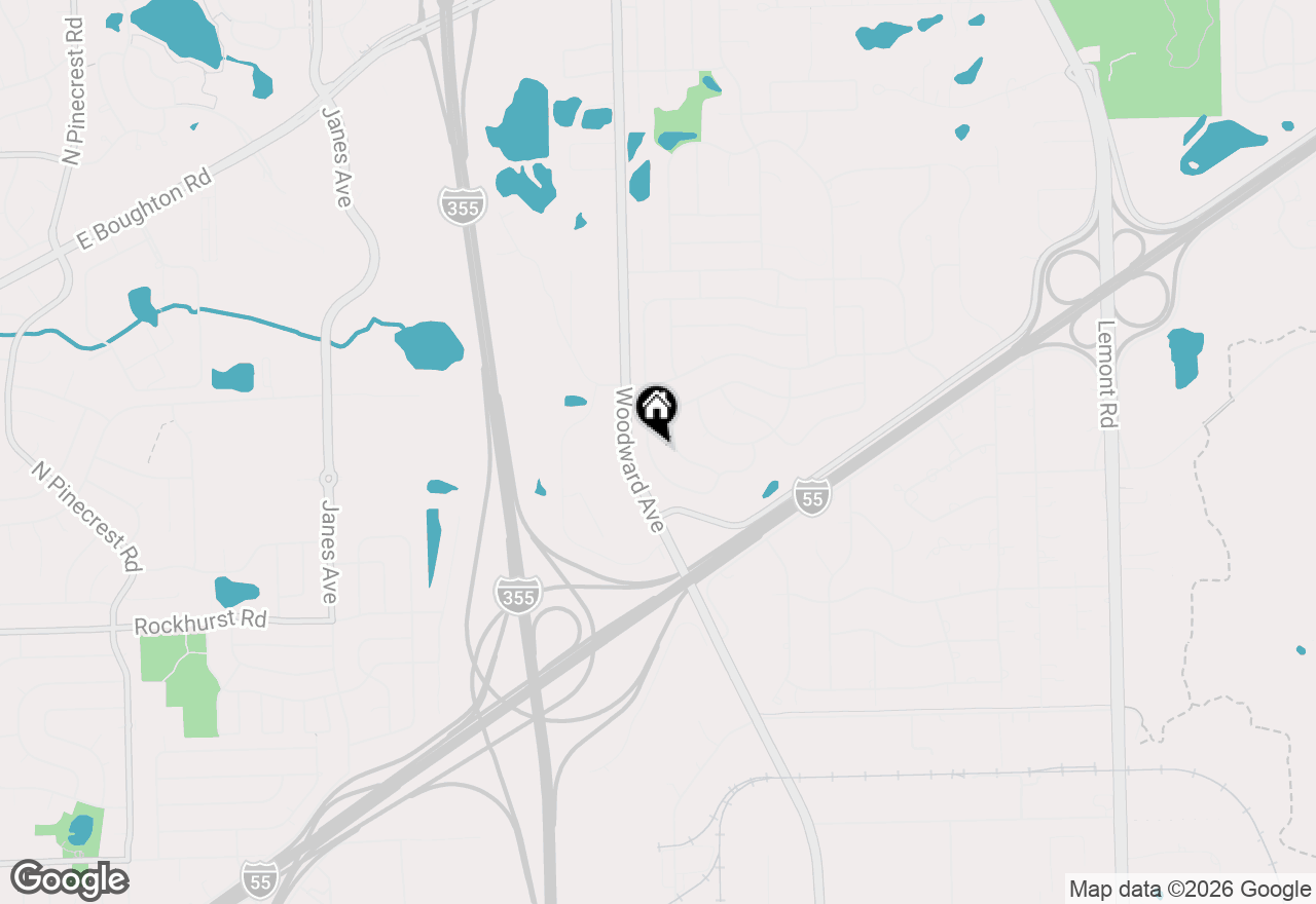 Map of 9441 Witham Lane, Woodridge, IL 60517