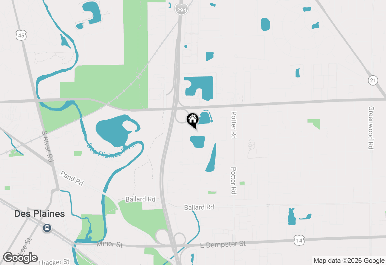 Map of 9482 Bay Colony Drive #3N, Des Plaines, IL 60016