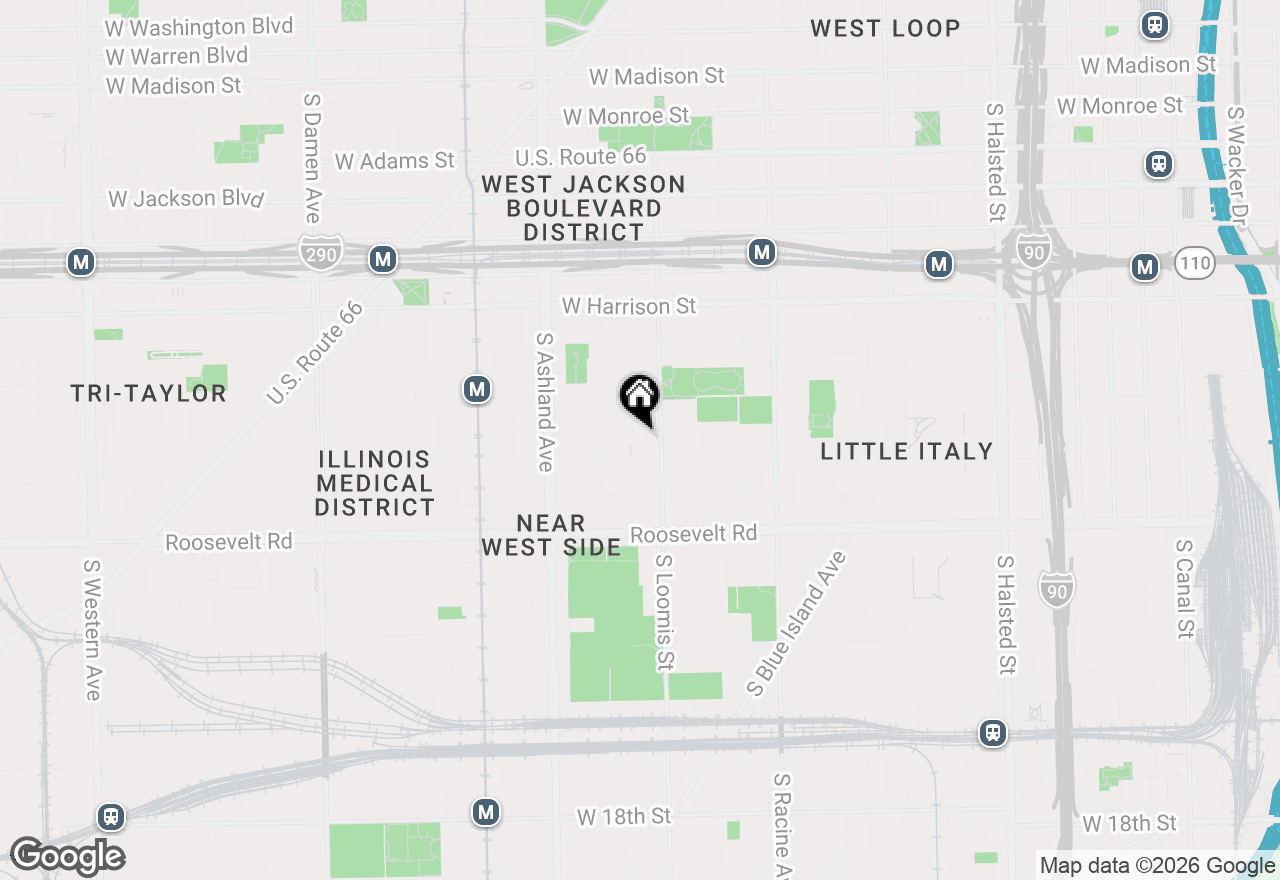 Map of 921 S Bishop Street #2, Chicago, IL 60607