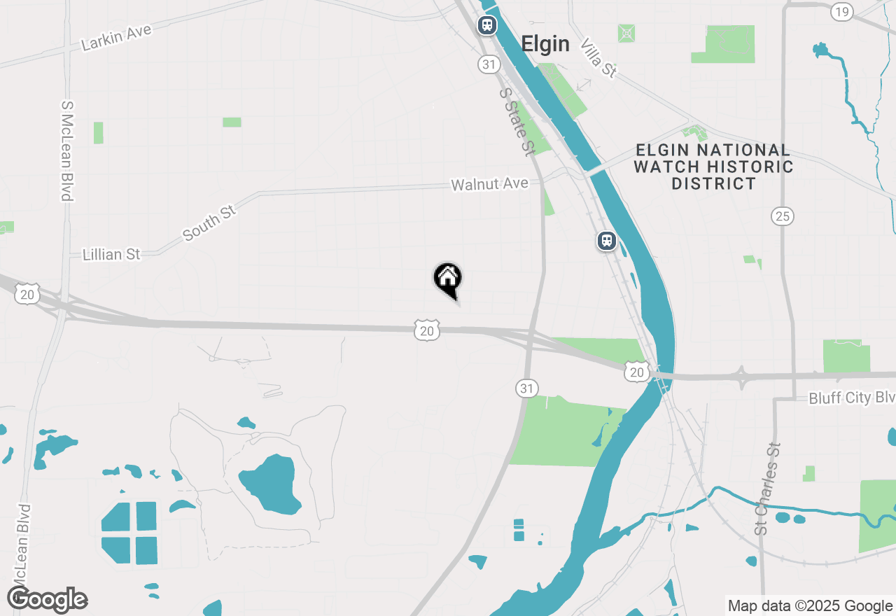 Map of 422 Adams Street, Elgin, IL 60123