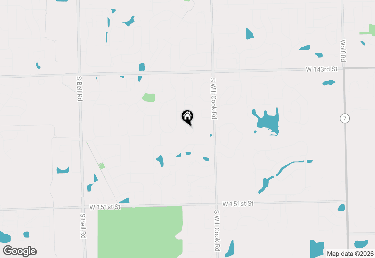 Map of 14629 S East Abbott Road, Homer Glen, IL 60491