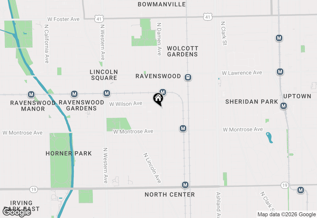 Map of 4532 N Damen Avenue #1, Chicago, IL 60625