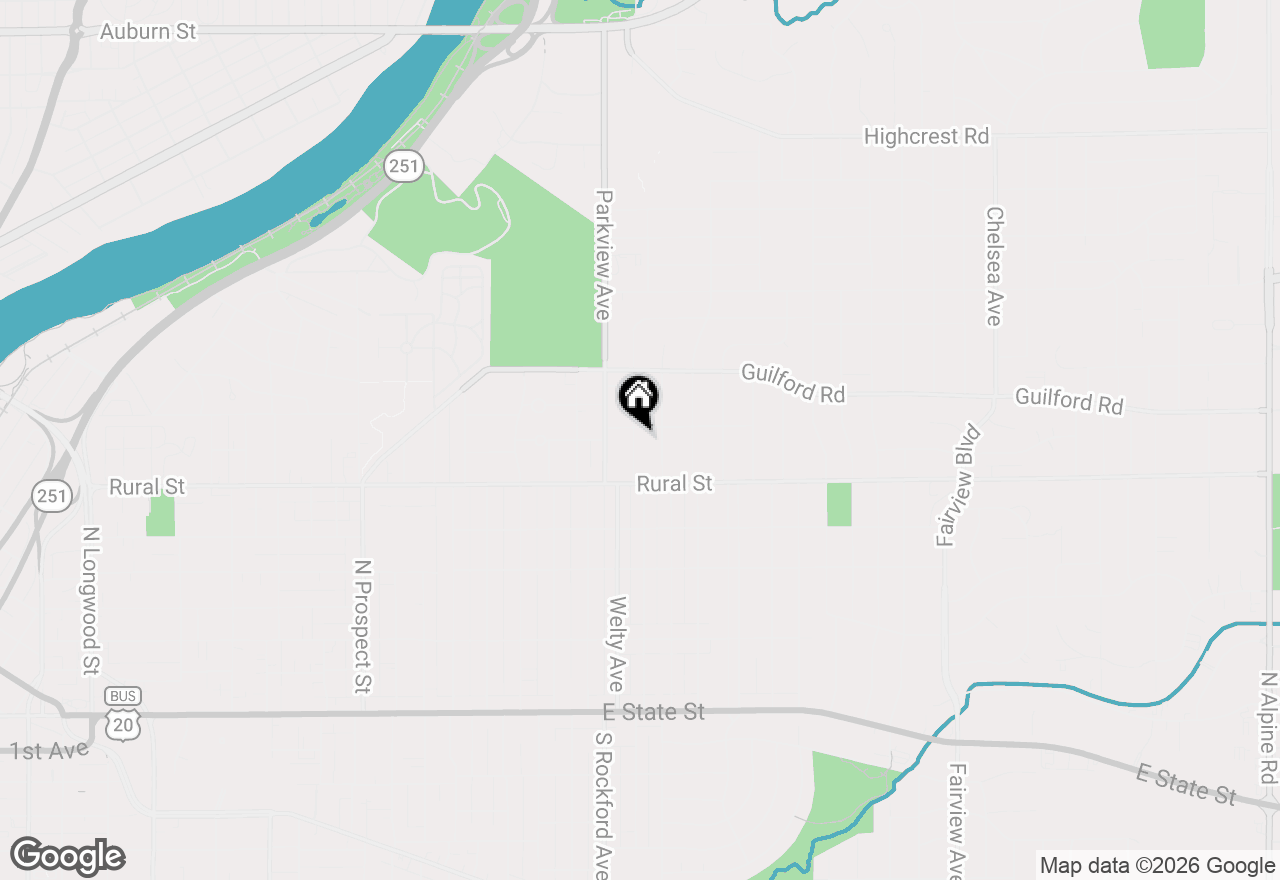 Map of 801 Lundvall Avenue, Rockford, IL 61107