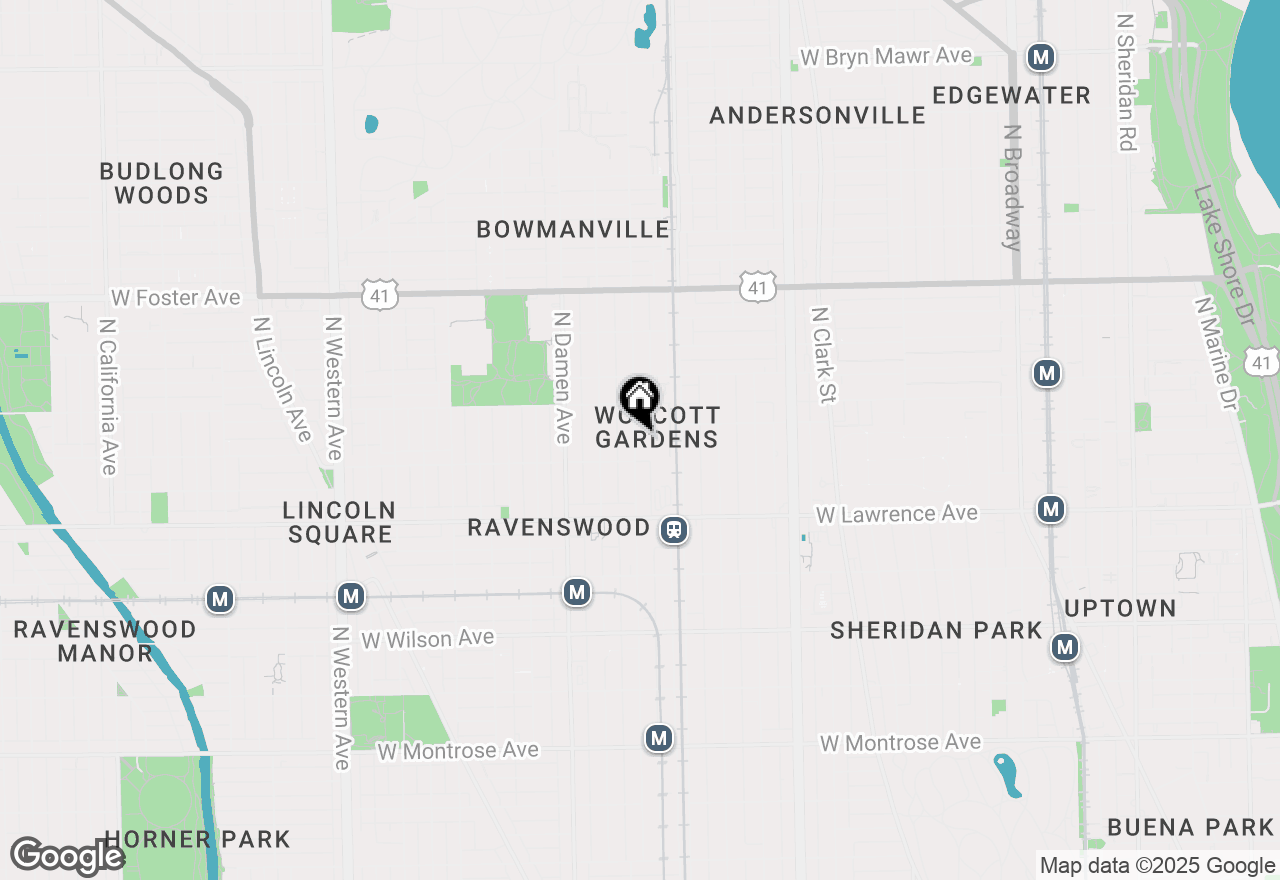 Map of 4921 N Wolcott Avenue #3A, Chicago, IL 60640