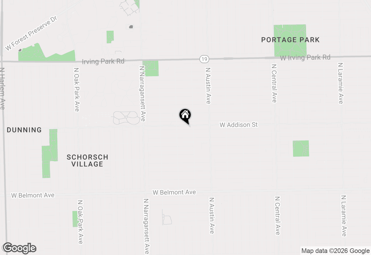 Map of (Address confidential), Chicago, Illinois 60634