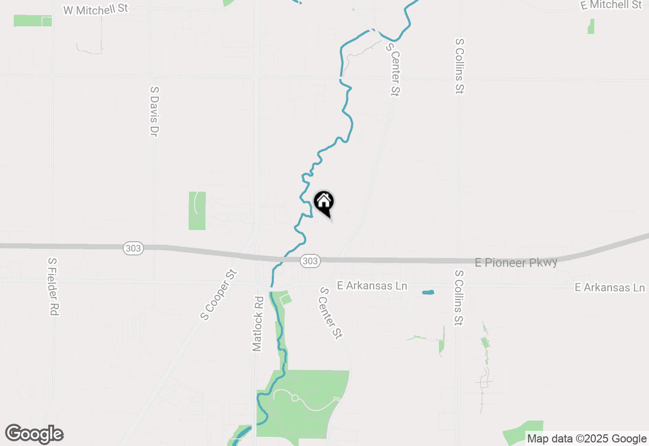 Map of 2019 Mill Creek Drive, Arlington, TX 76010