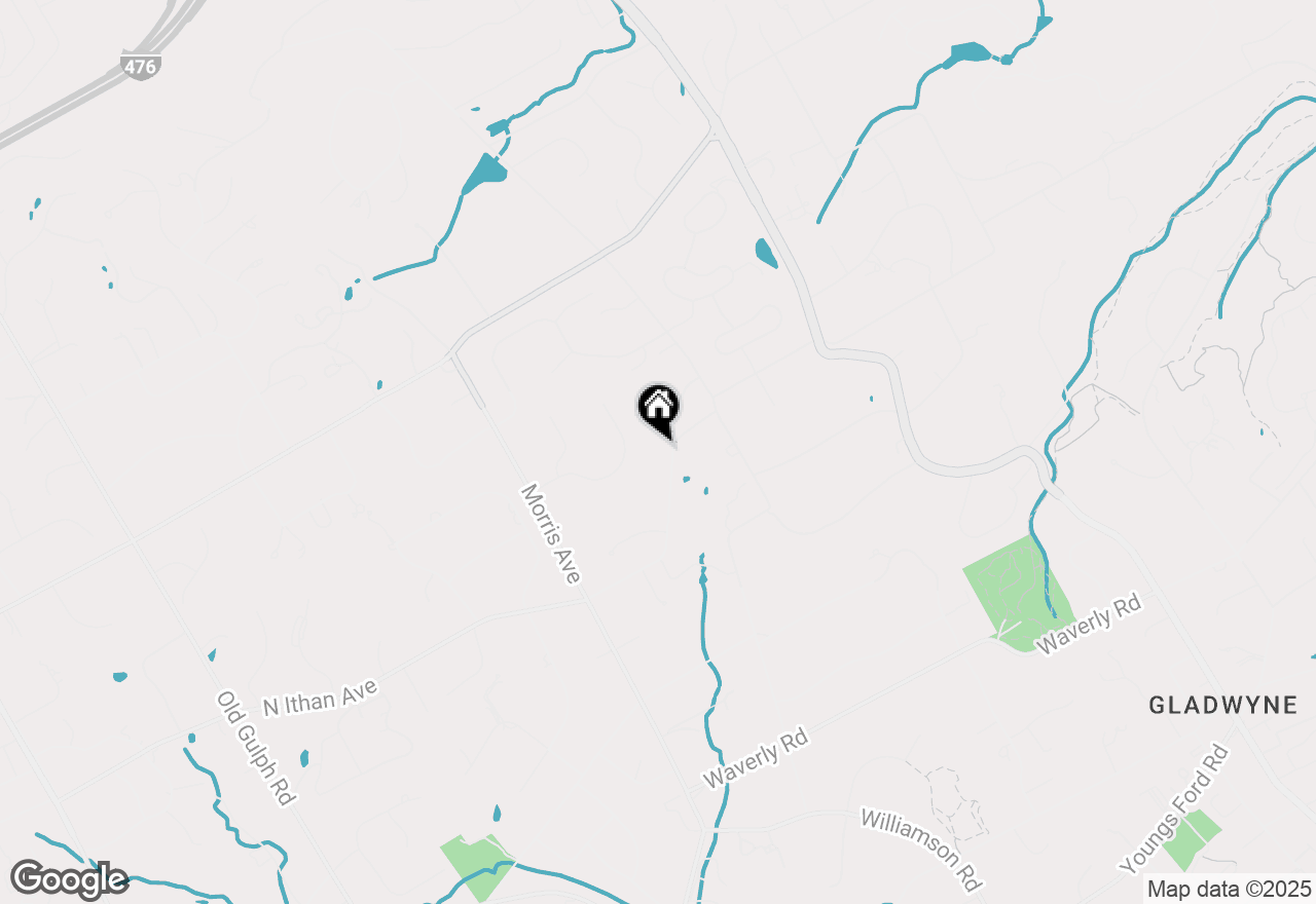 Map of 952 Lafayette Road, Bryn Mawr, PA 19010