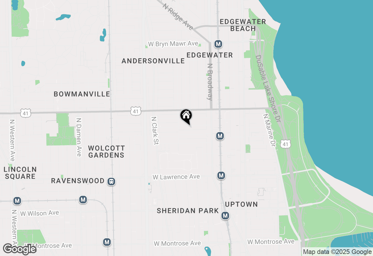 Map of 1333 W Carmen Avenue #3B, Chicago, IL 60640