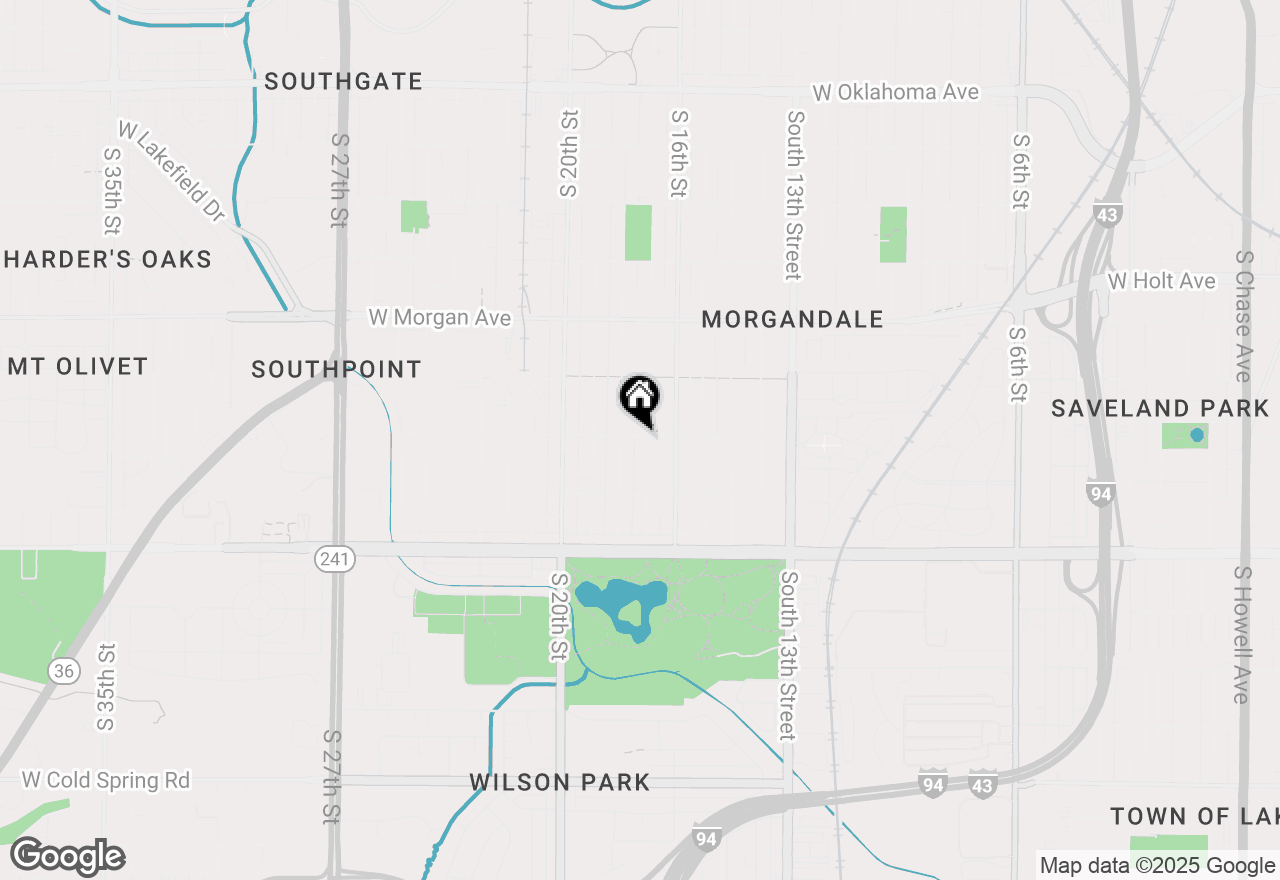 Map of 1707 W Wilbur Ave, Milwaukee, WI 53221