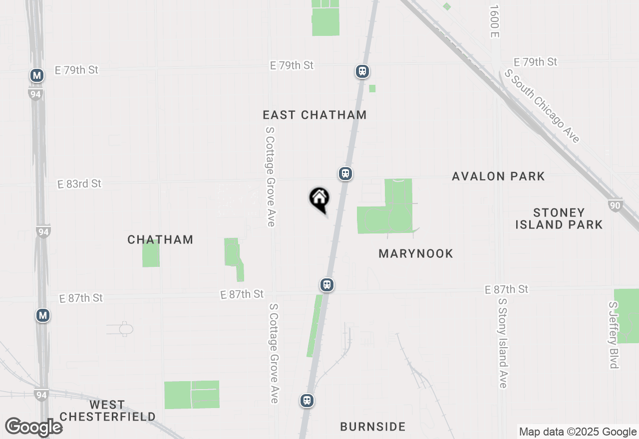 Map of 934 E 84th Place #B, Chicago, IL 60619