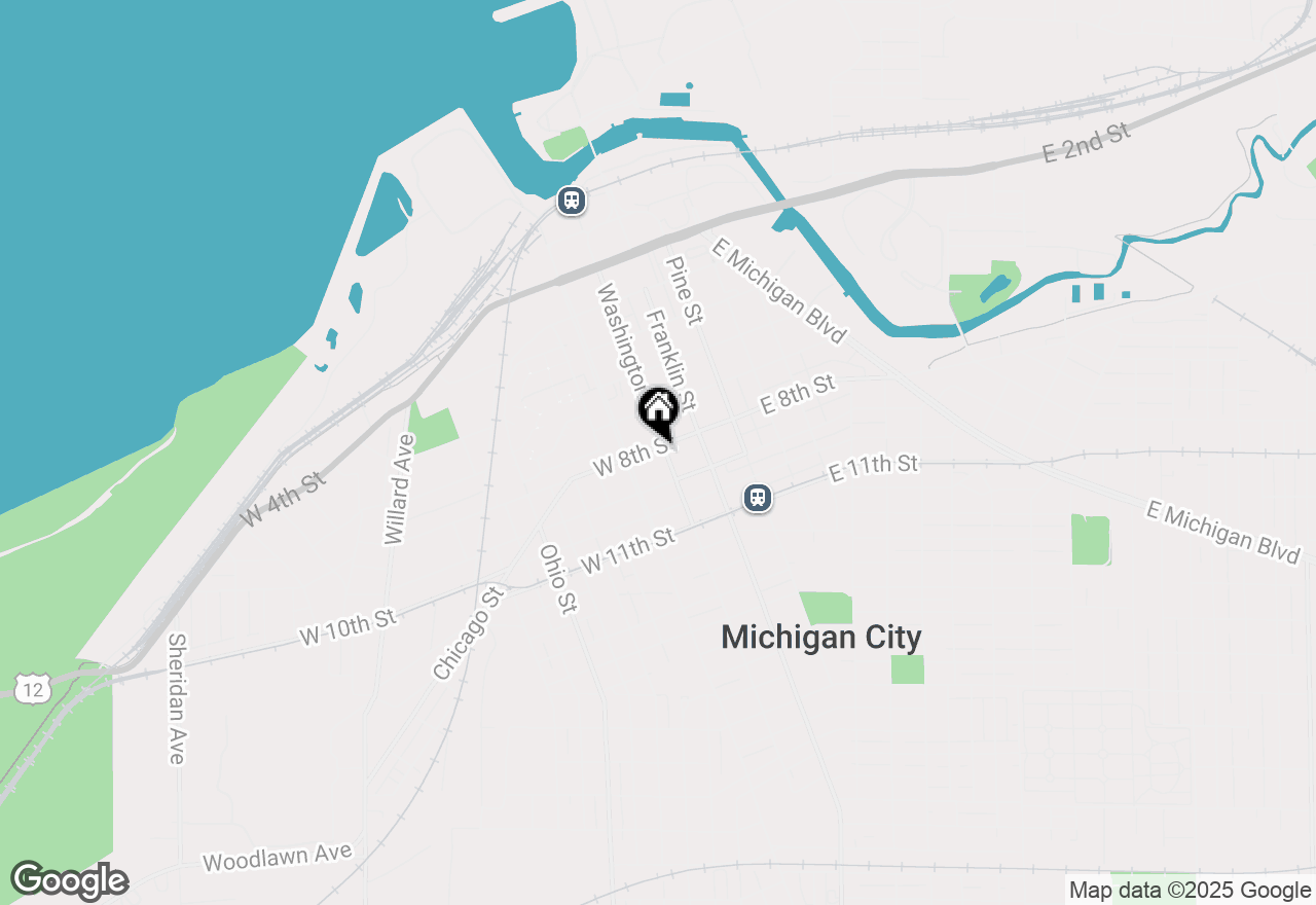 Map of 801 Washington Street, Michigan City, IN 46360