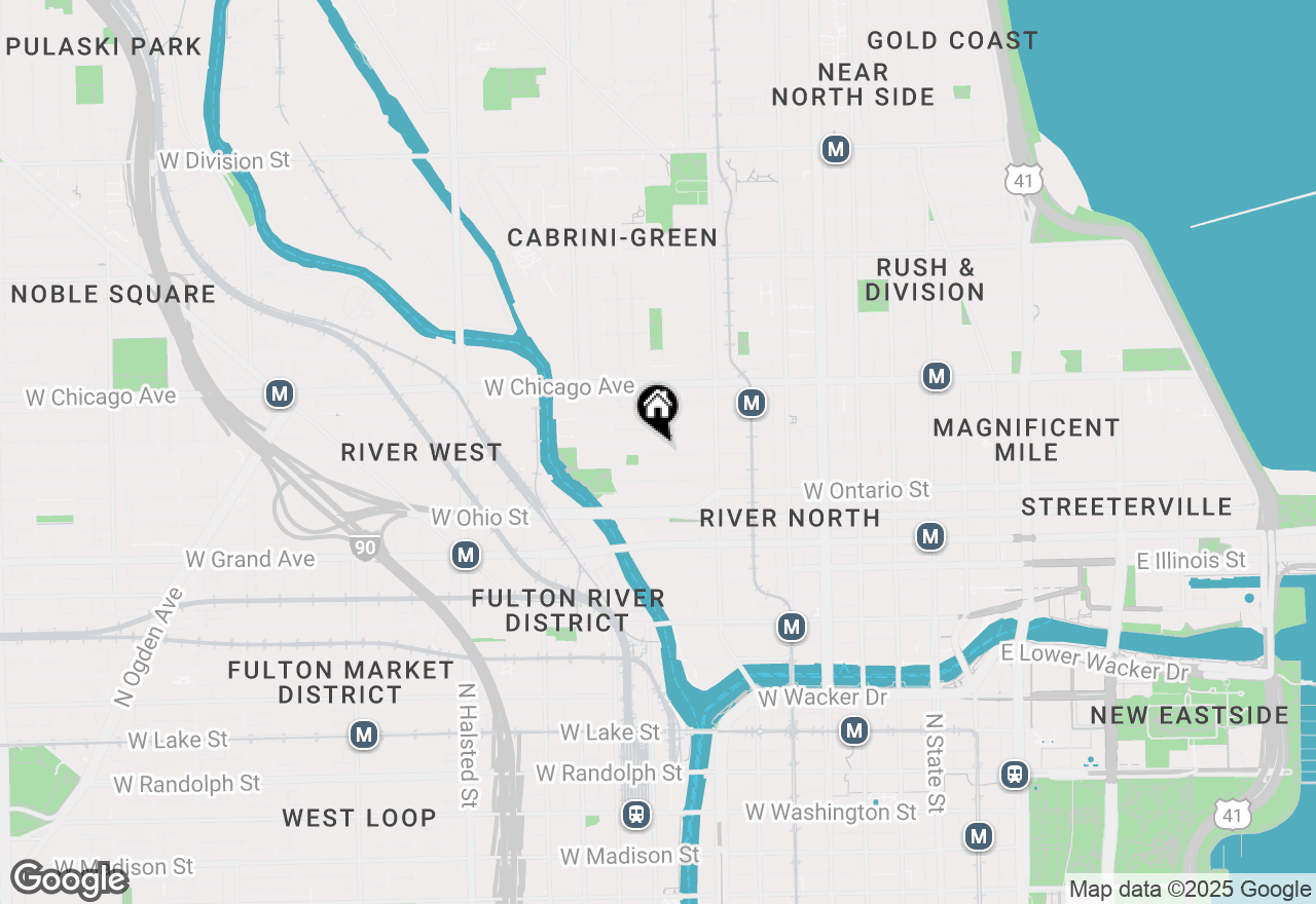 Map of 421 W Huron Street #503, Chicago, IL 60654