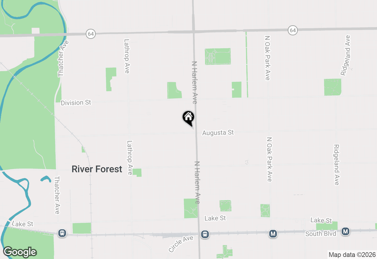 Map of 1009 Bonnie Brae Place #2B, River Forest, IL 60305