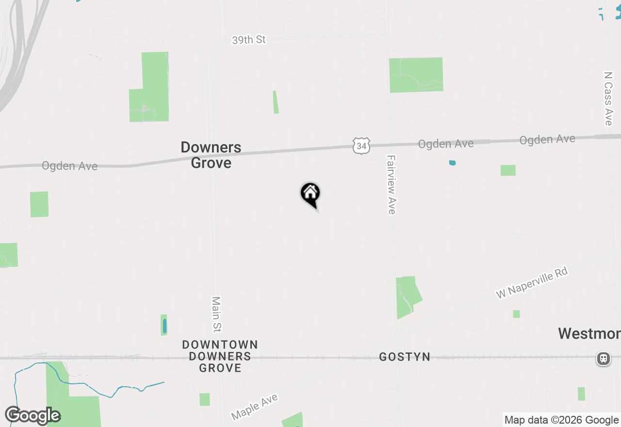 Map of 4516 Stanley Avenue, Downers Grove, IL 60515
