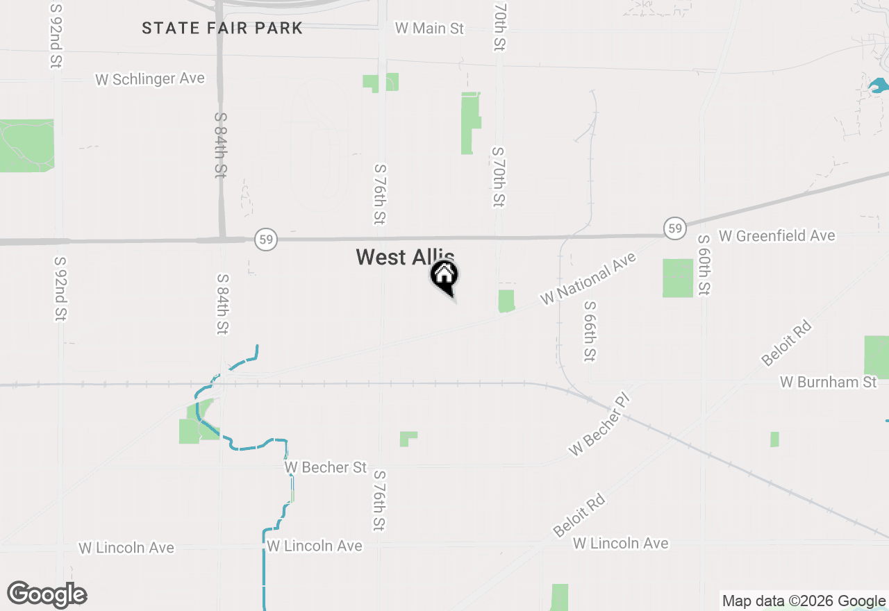Map of 1560 S 73rd St, West Allis, WI 53214
