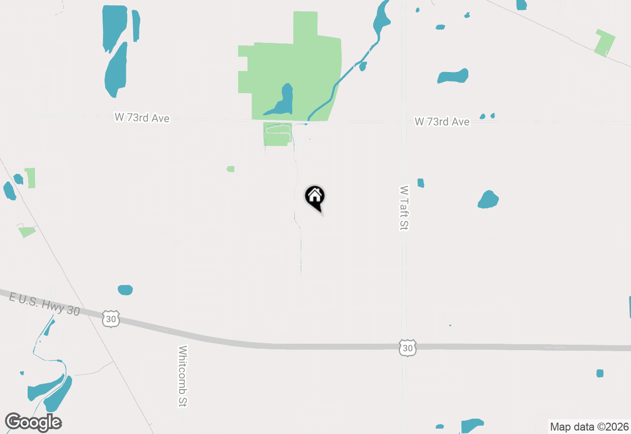 Map of 2942 W 76th Lane, Merrillville, IN 46410