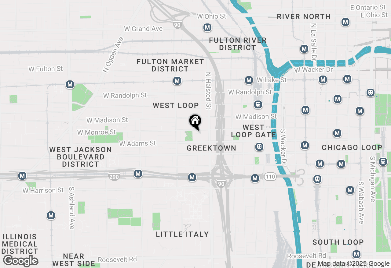 Map of 111 S Peoria Street #801, Chicago, IL 60607