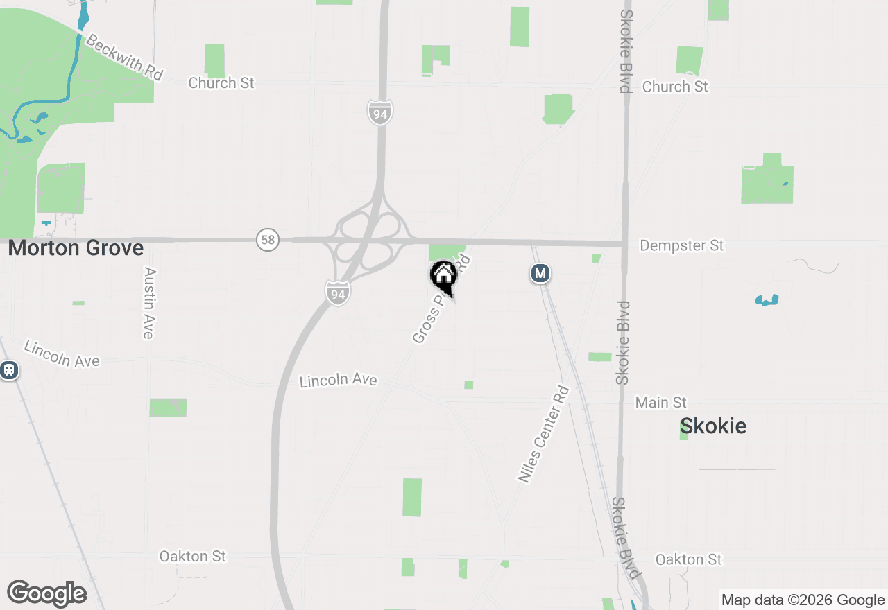 Map of 5237 Conrad Street, Skokie, IL 60077