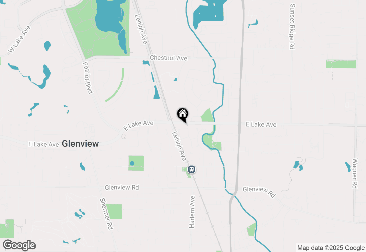 Map of 1340 Green Willow Lane #A, Glenview, IL 60025