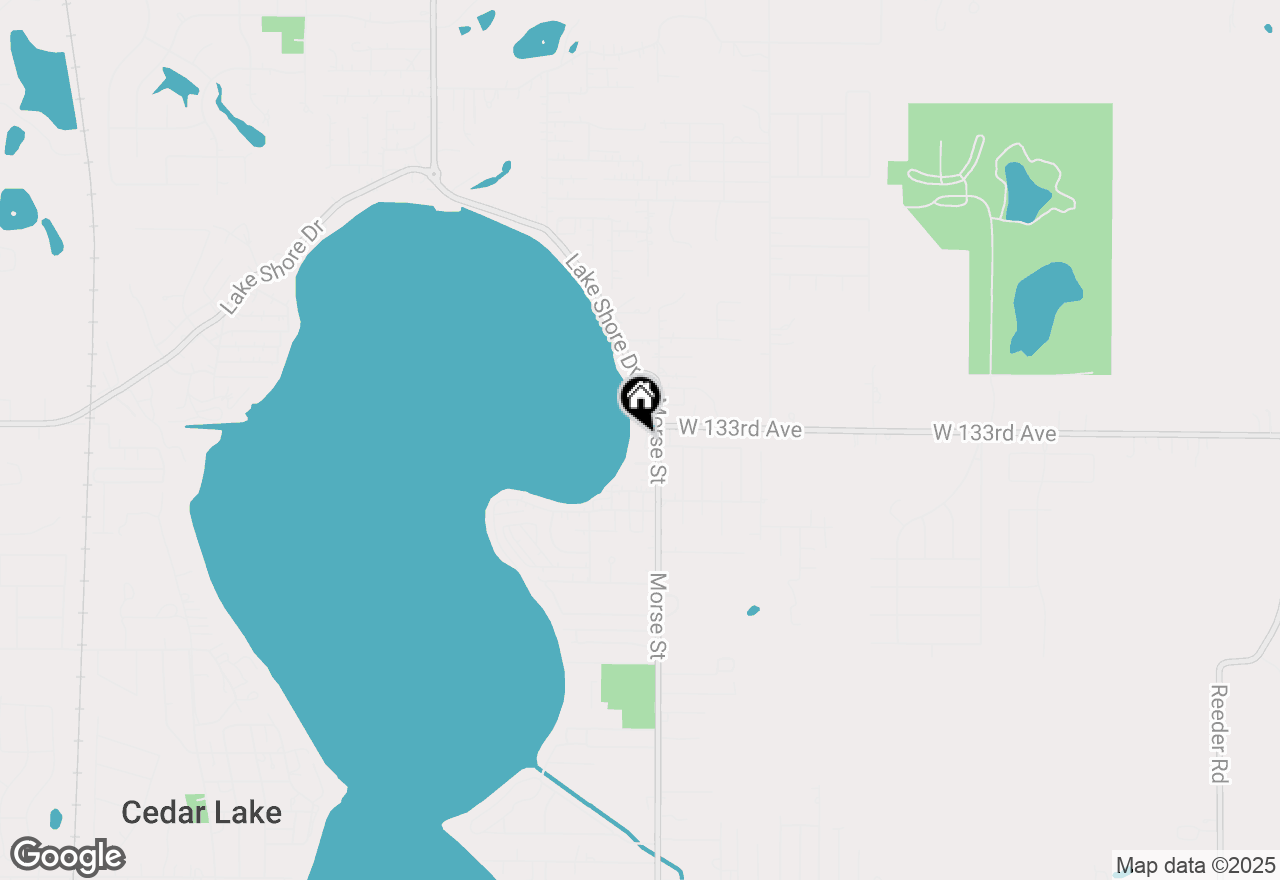 Map of 13304 E Lakeshore Drive #202, Cedar Lake, IN 46303