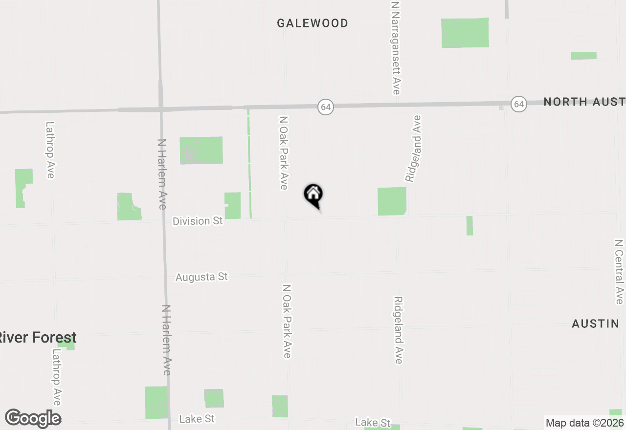 Map of 909 Linden Avenue, Oak Park, IL 60302