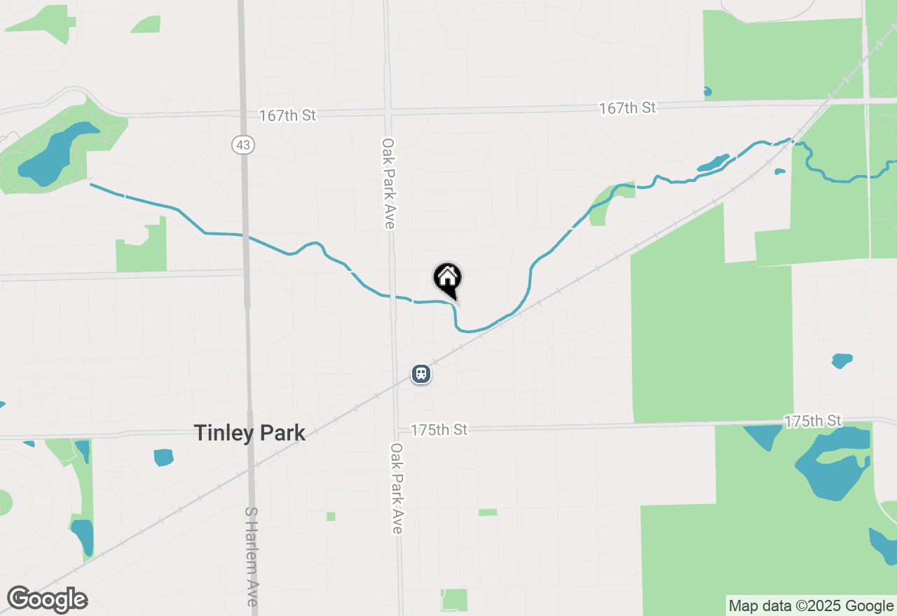 Map of 6645 172nd Street #2C, Tinley Park, IL 60477