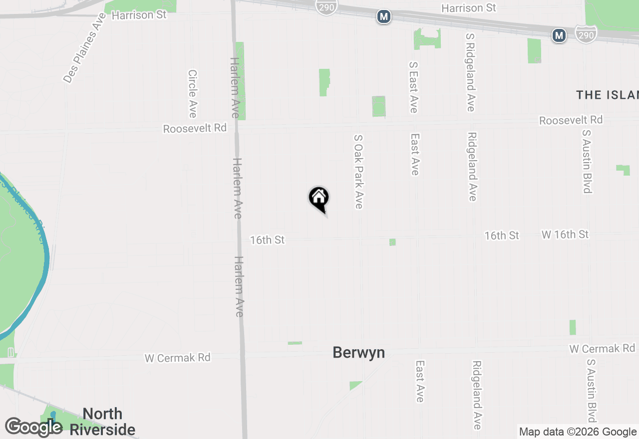 Map of 1513 Clinton Avenue, Berwyn, IL 60402