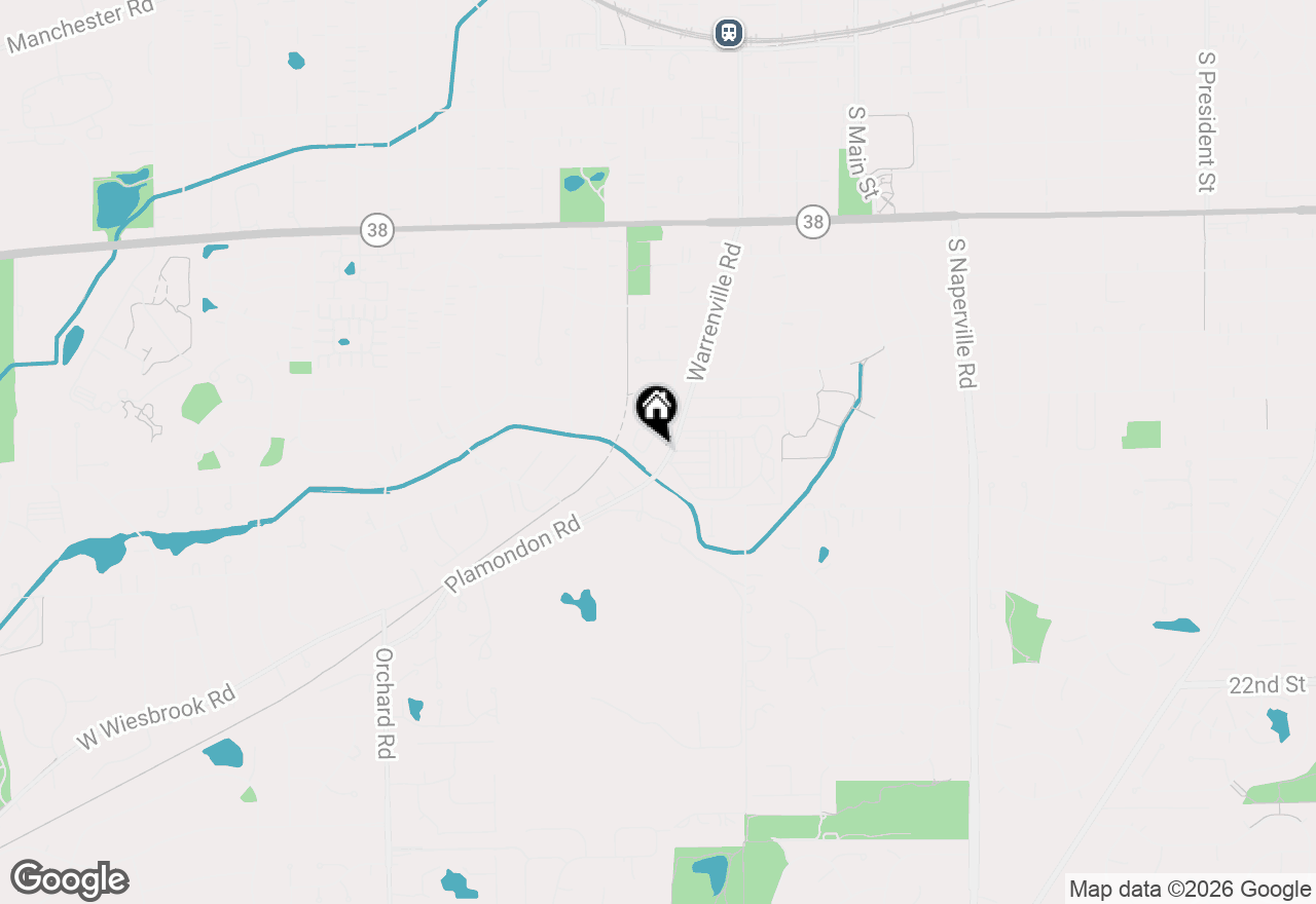 Map of 1219 Golf Lane, Wheaton, IL 60189