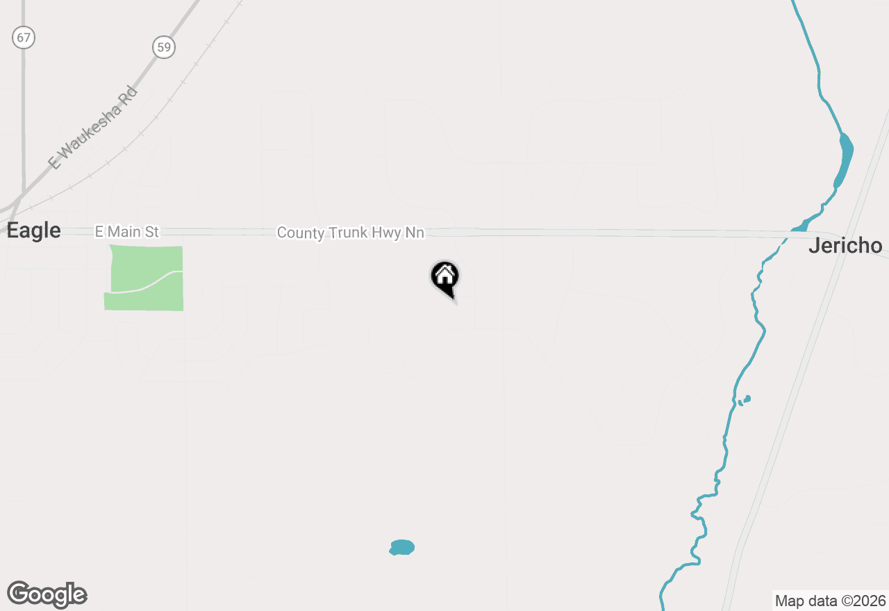 Map of S92W35305 Barbary Ct, Eagle, WI 53119