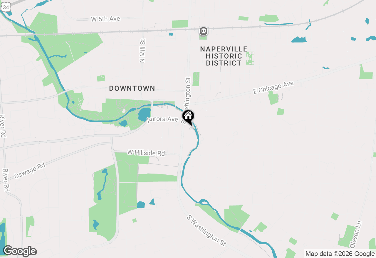 Map of 520 S Washington Street #604, Naperville, IL 60540