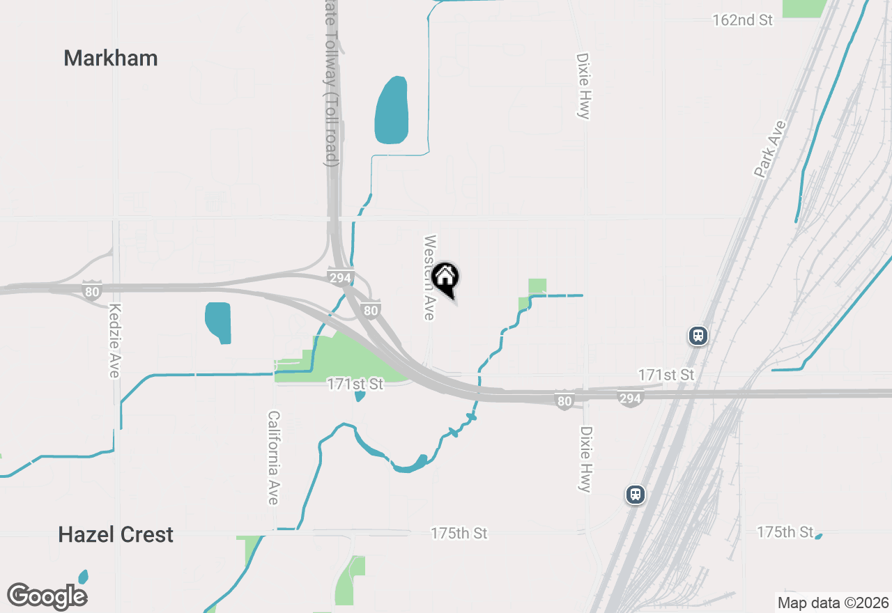 Map of 16918 S Orchard Ridge Avenue, Hazel Crest, IL 60429