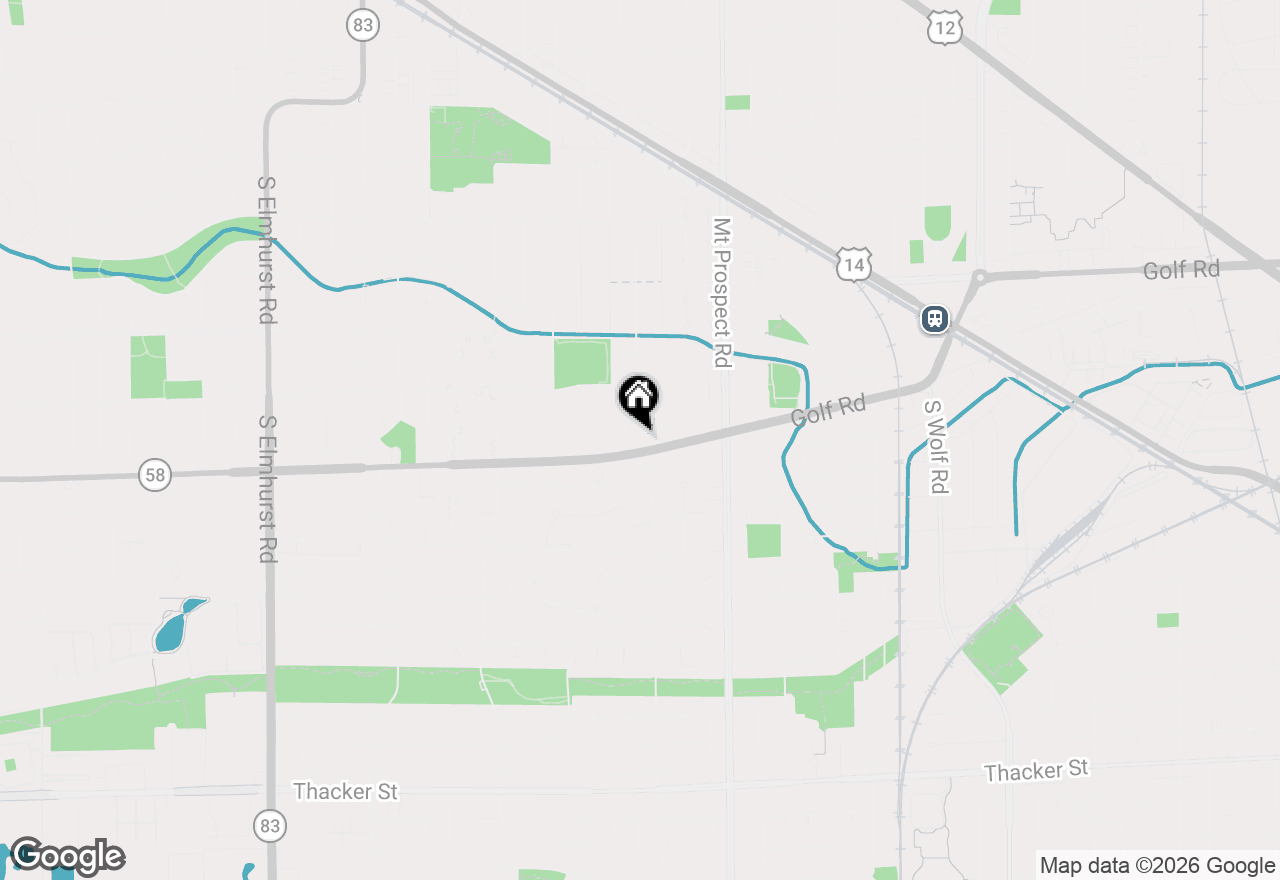 Map of 807 E Golfview Drive, Mount Prospect, IL 60056