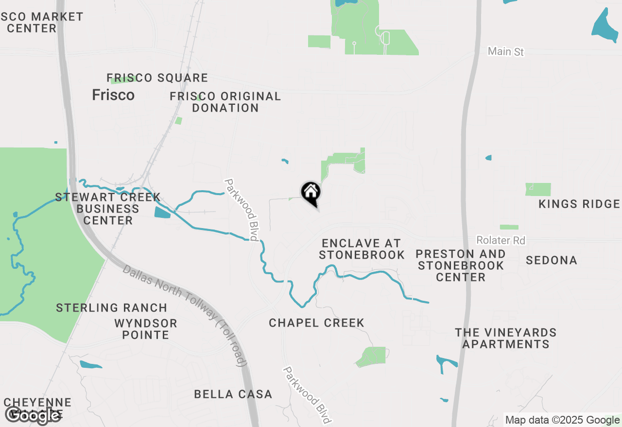 Map of 7604 Jennifer Lane, Frisco, TX 75034