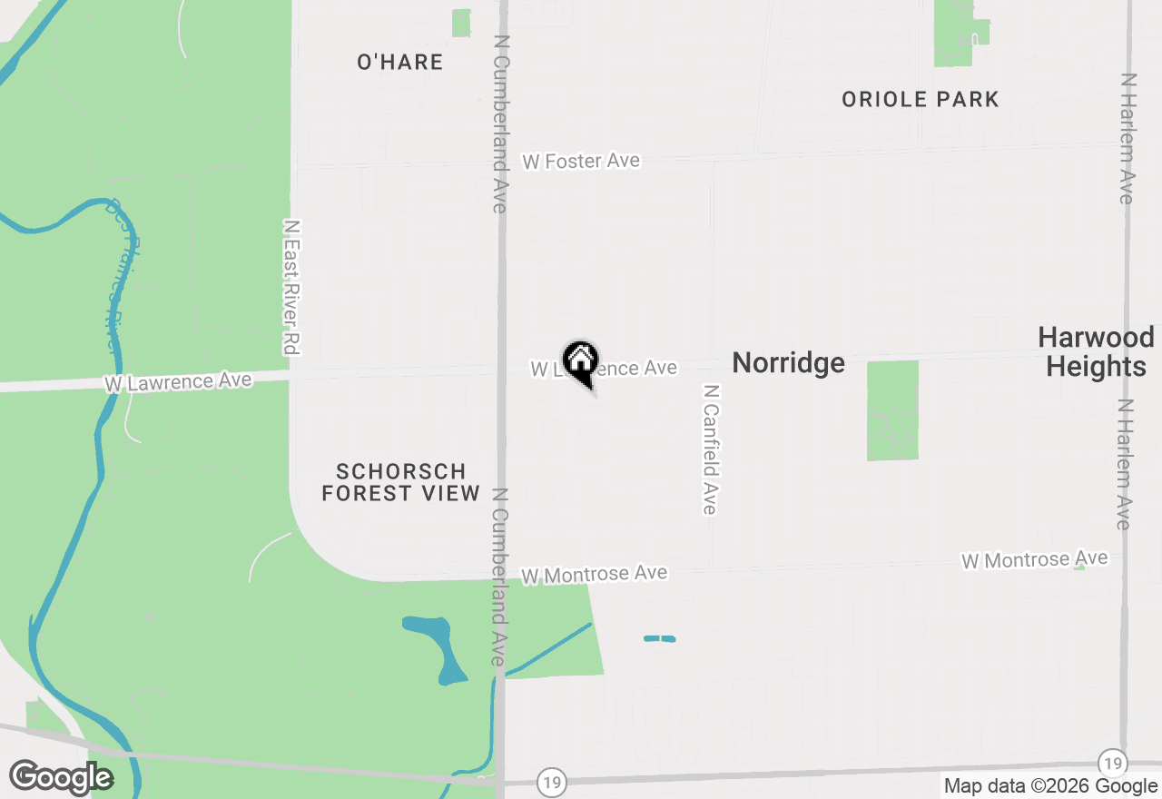 Map of 8229 W Giddings Street, Norridge, IL 60706