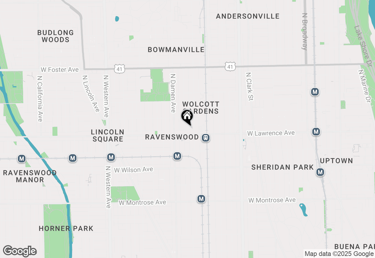 Map of 4817 N Winchester Avenue #GARDEN, Chicago, IL 60640