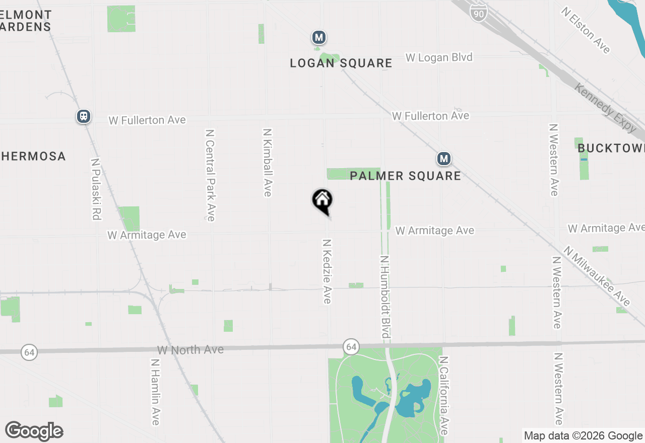 Map of 2022 N Kedzie Avenue #4, Chicago, IL 60647