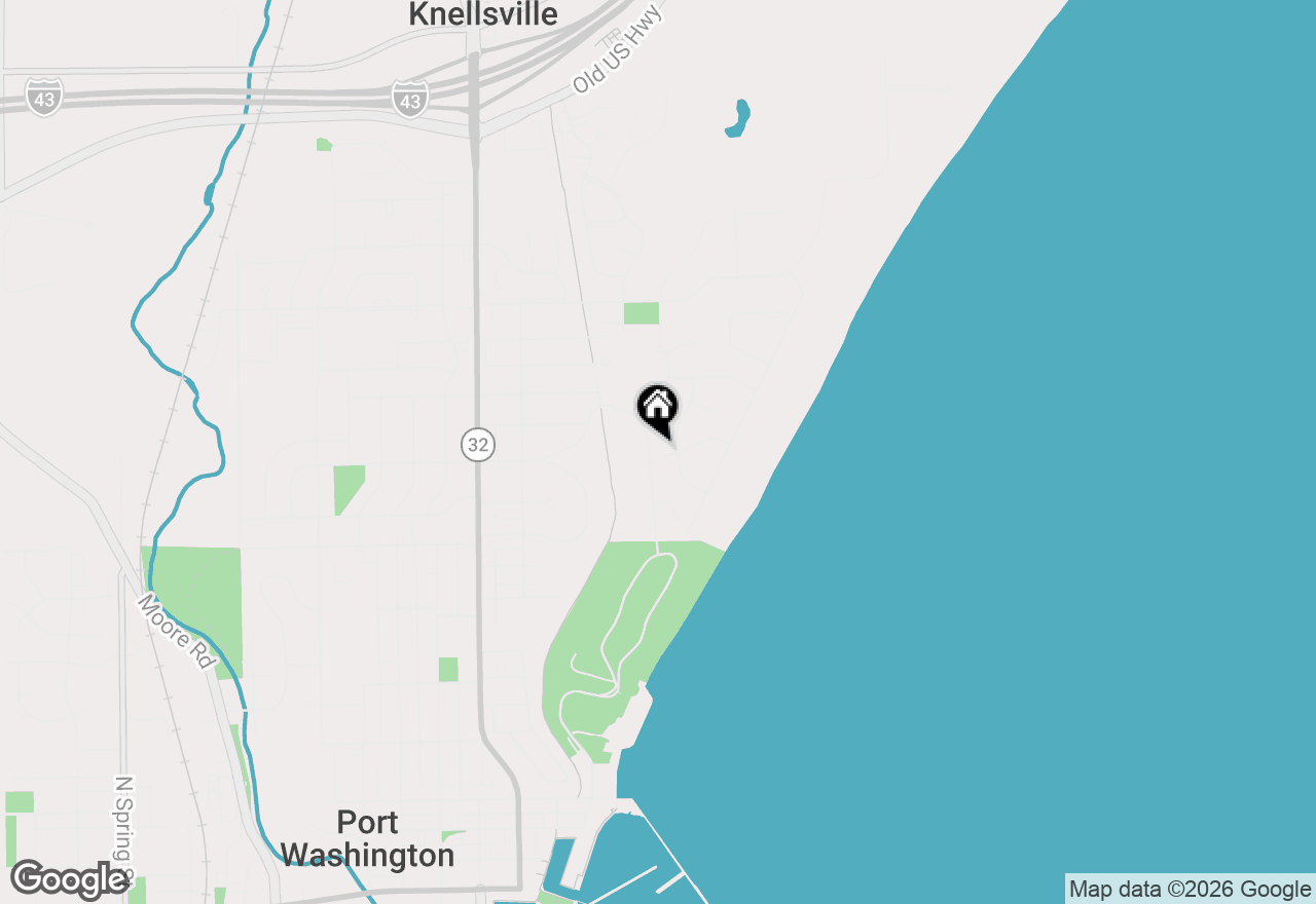 Map of 1002 Hales Trl, Port Washington, WI 53074