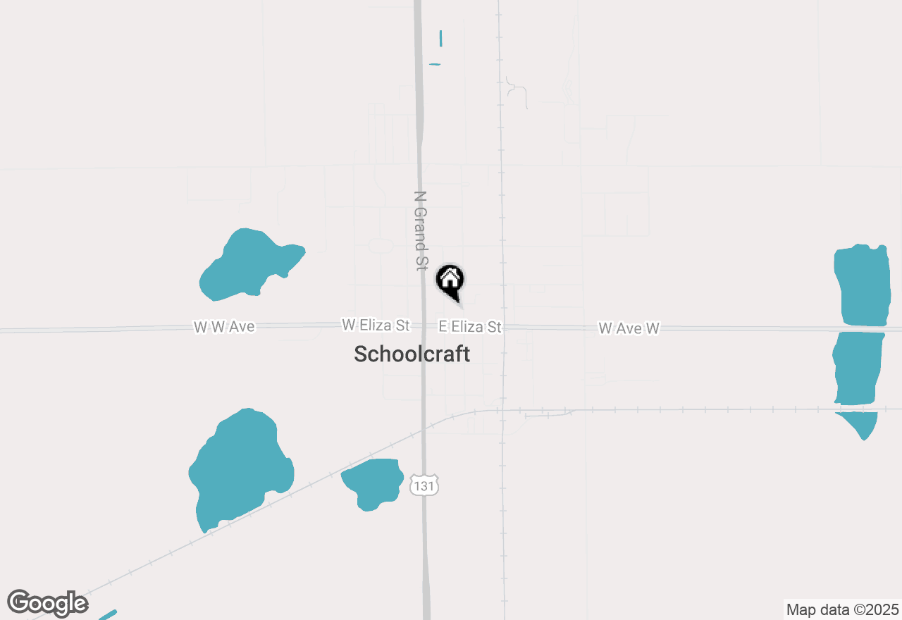 Map of 122 N Robinson Street, Schoolcraft, MI 49087