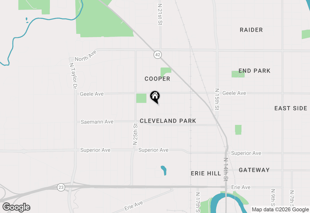 Map of 2010 N 22nd St, Sheboygan, WI 53081