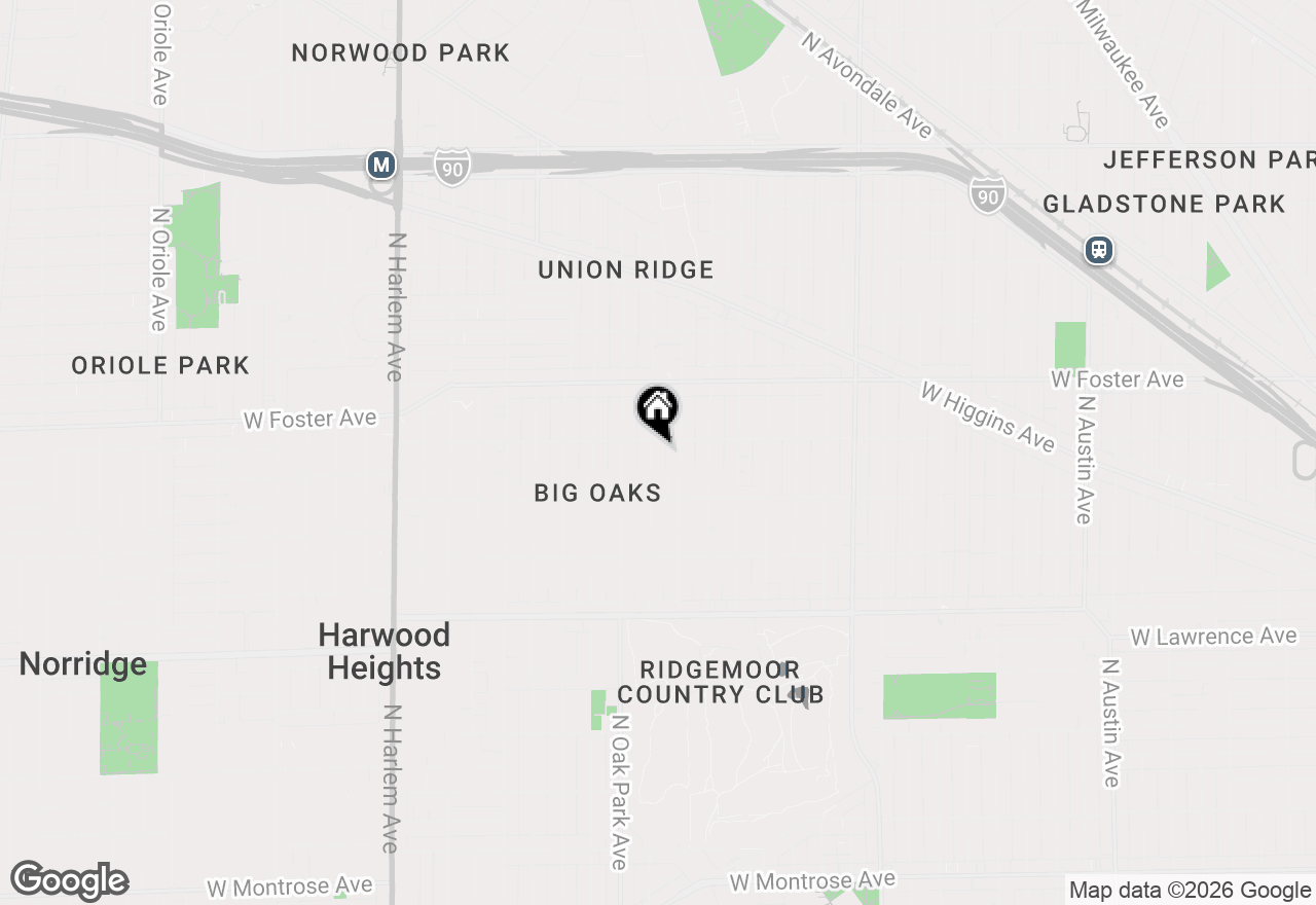 Map of 5049 N Oak Park Avenue, Chicago, IL 60656