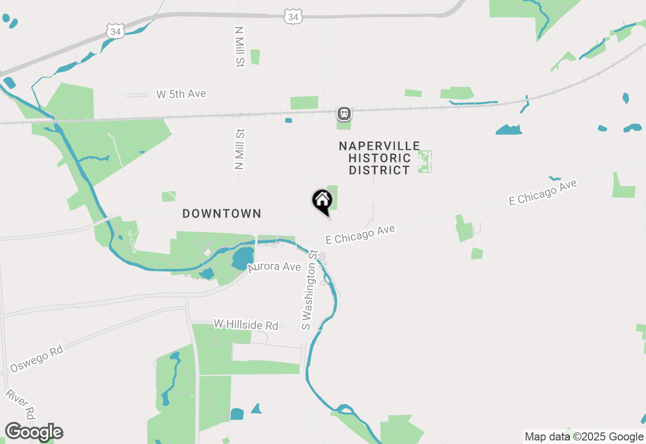 Map of 10 E Jefferson Avenue #2, Naperville, IL 60540