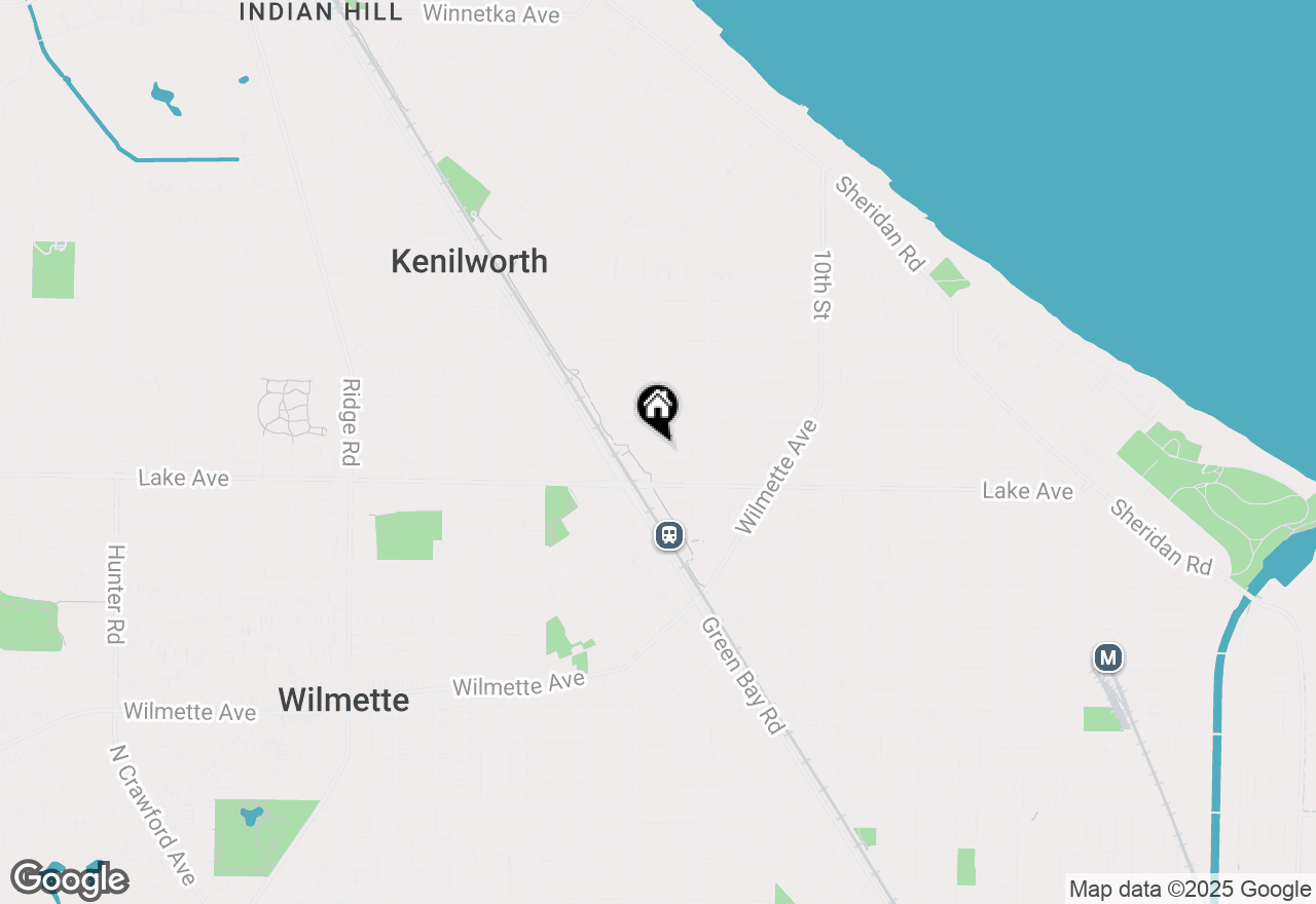 Map of 1241 Forest Avenue, Wilmette, IL 60091