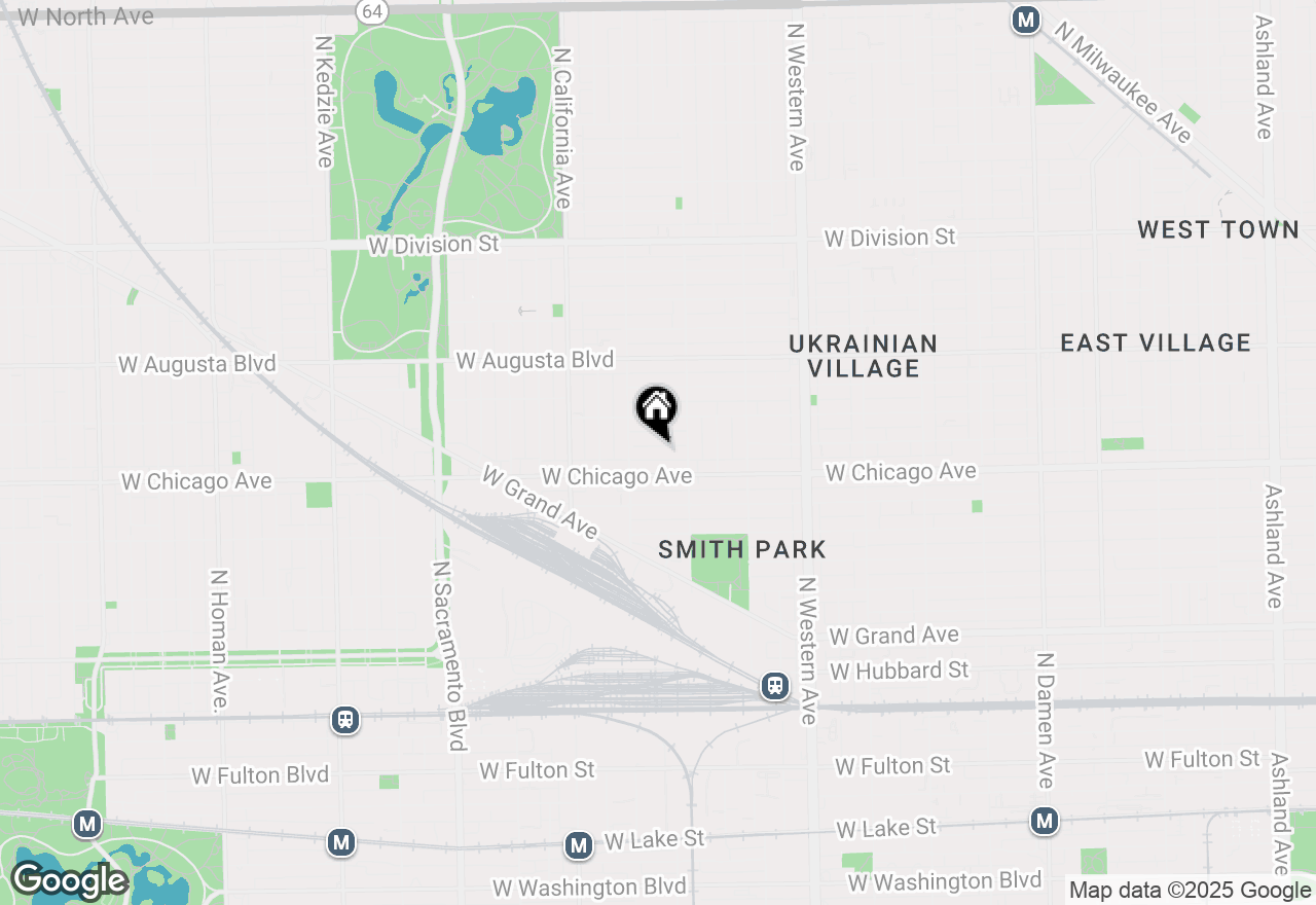 Map of 2631 W Rice Street, Chicago, IL 60622