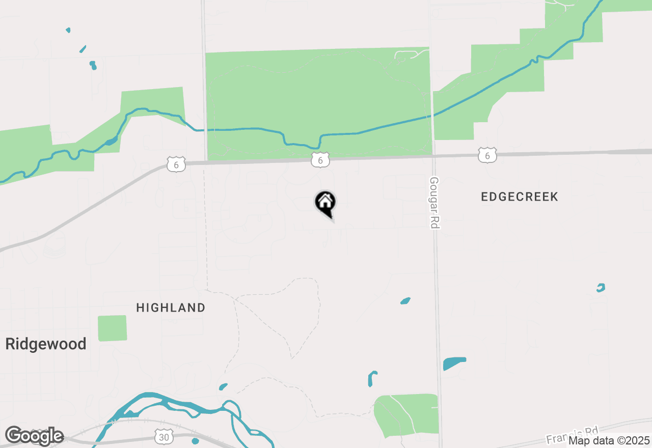 Map of 2804 Misty Brook Lane, Joliet, IL 60432