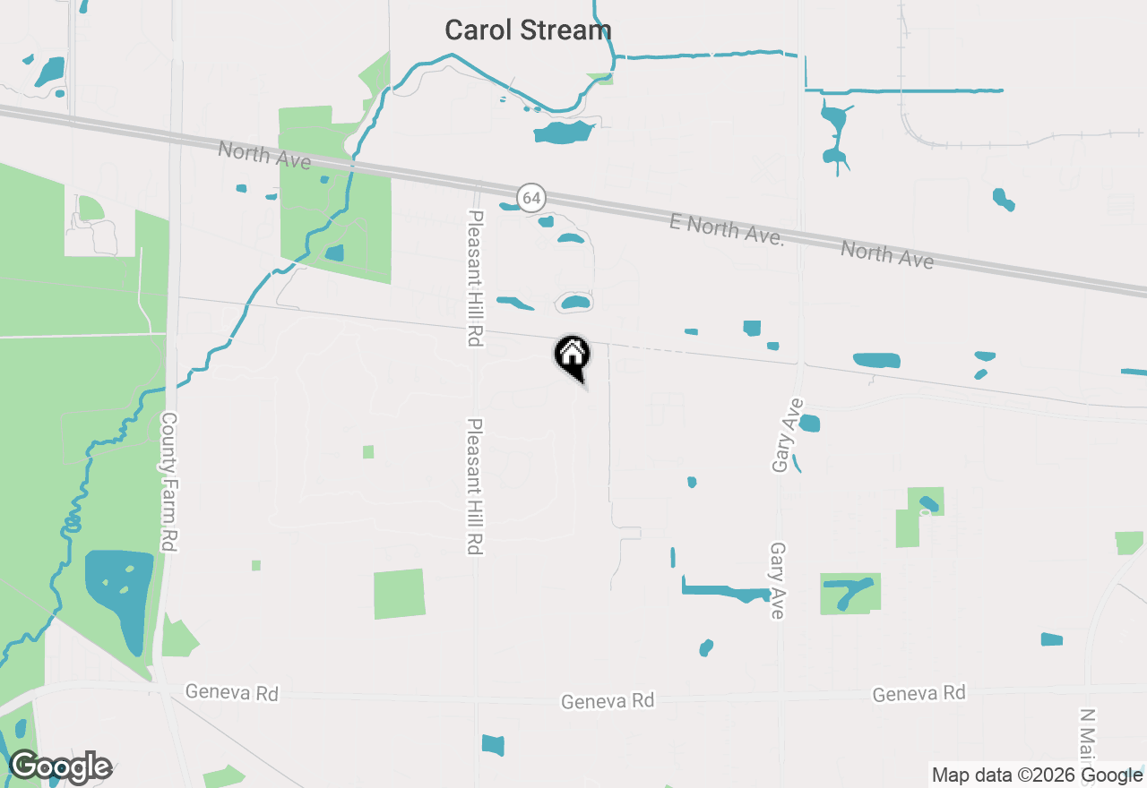 Map of 26W011 Klein Creek Drive, Winfield, IL 60190