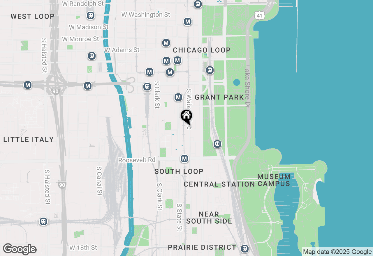 Map of 40 E 9th Street #1114, Chicago, IL 60605